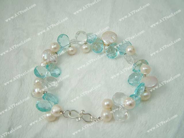Wholesale Crystal Jewelry-pearl crystal bracelet