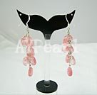 cherry quartz earrings