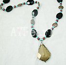 Wholesale Austrian Jewelry-crystal agate necklace