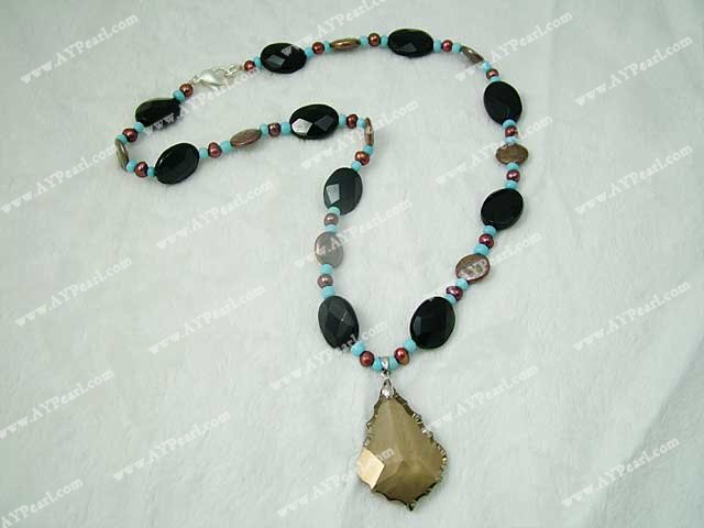 crystal agate necklace