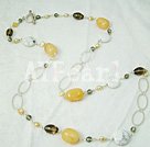 collier de perles de pierre de cristal