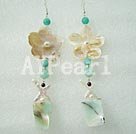 Wholesale earring-shell stone earrings