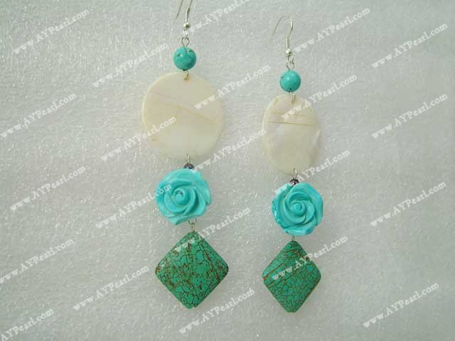 collier de turquoises shell