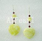 Wholesale Gemstone Earrings-lemon stone garnet earrings