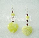 Wholesale earring-lemon stone garnet earrings