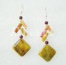 Wholesale Gemstone Earrings-garnet jade earrings