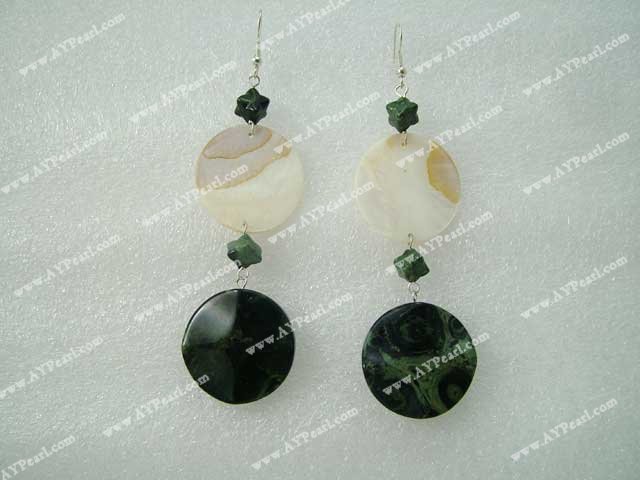 Wholesale Shell Jewelry-shell stone earrings