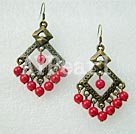 Wholesale Gemstone Earrings-blood stone earrings