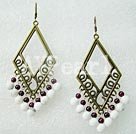 Wholesale Turquoise Jewelry-turquoise garnet earrings