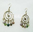 Wholesale Gemstone Earrings-indian agate earrings