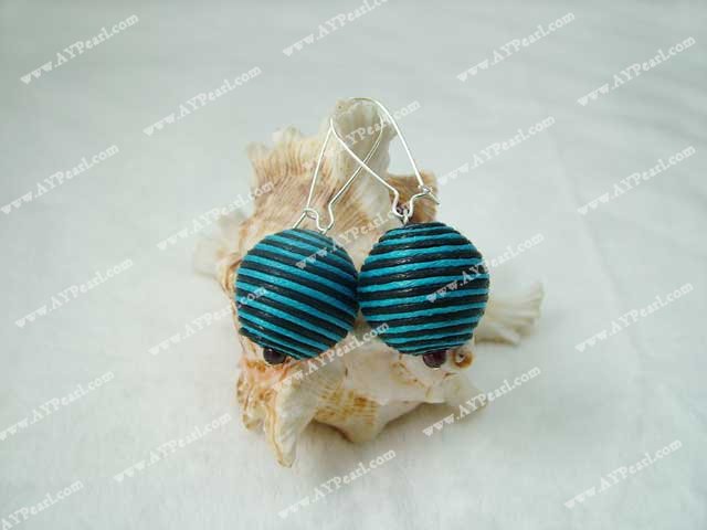 line ball earrings