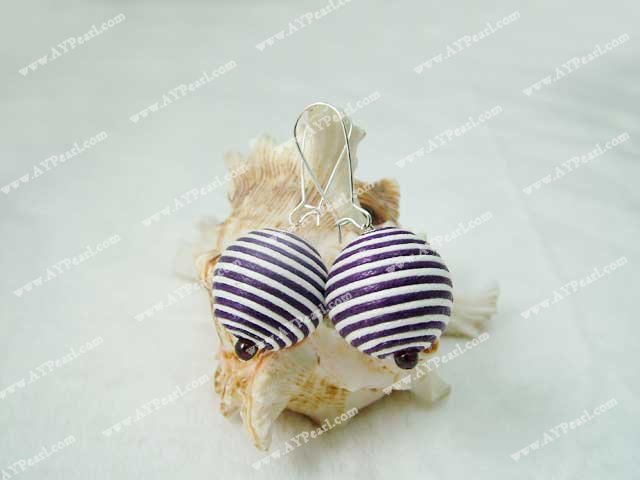 line ball earrings