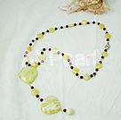 Wholesale lemon stone garnet necklace