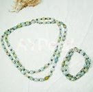 Wholesale Set Jewelry-Pearl Aquamarine set