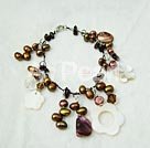 pearl shell crystal bracelet