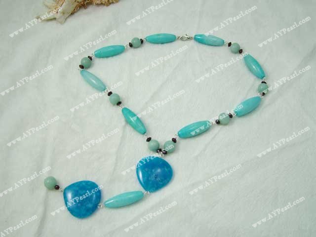 aventurine amazon stone necklace