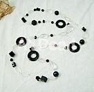 925 silver agate crystal necklace