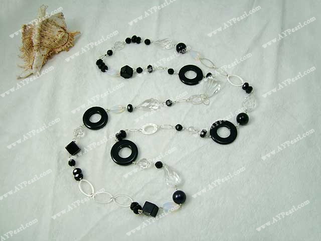Wholesale Crystal Jewelry-925 silver agate crystal necklace
