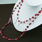 Wholesale coral garnet necklace