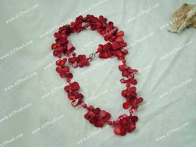 coral necklace