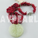 coral pearl necklace