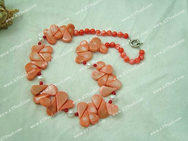 coral necklace