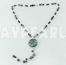 Wholesale garnet gem necklace