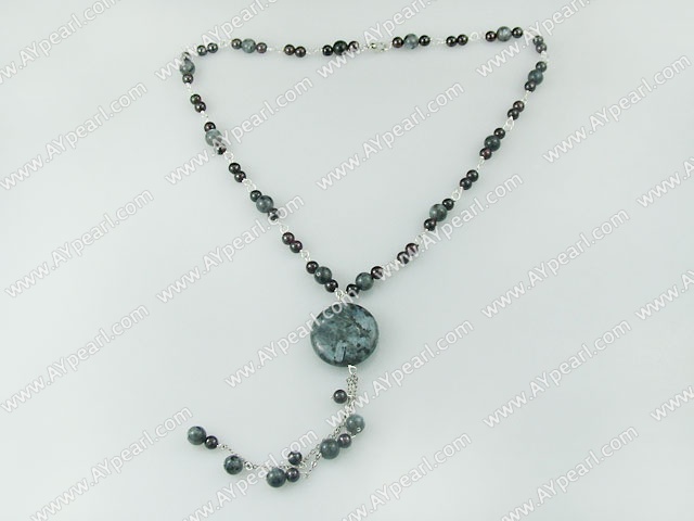 garnet gem necklace