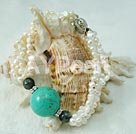 turquoise pearl bracelet