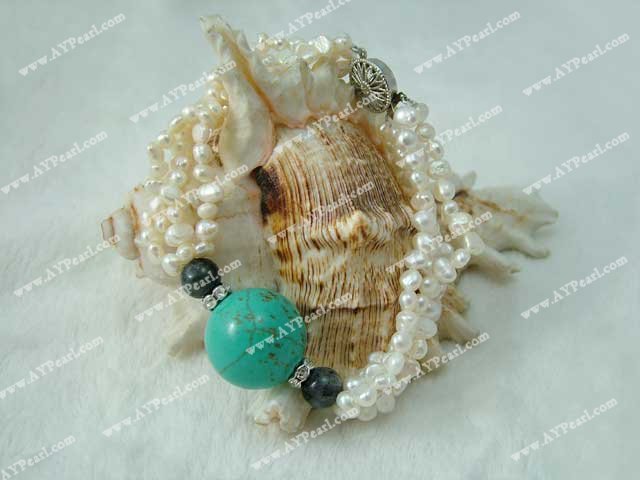 turquoise pearl bracelet