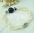 pearl amethyst bracelet