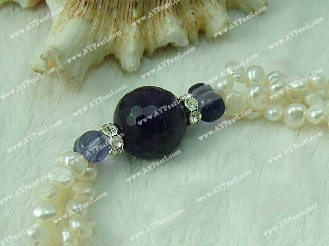 Pearl Jewelry Wholesale-pearl amethyst bracelet