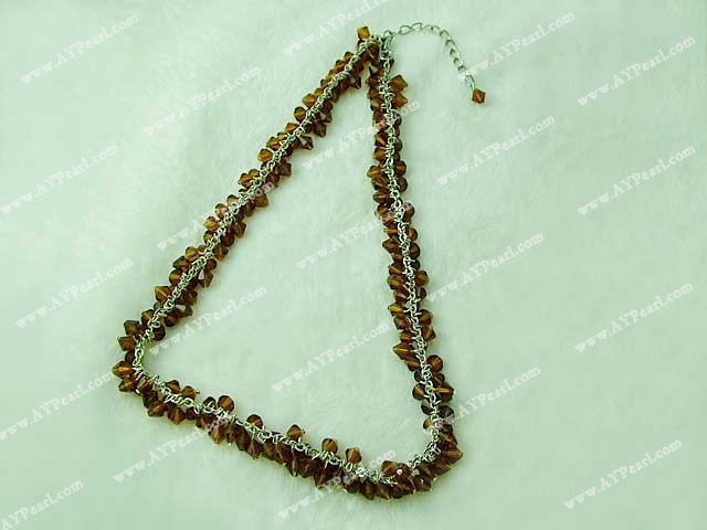Wholesale Crystal Jewelry-manmade crystal necklace