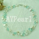 pearl crystal necklace