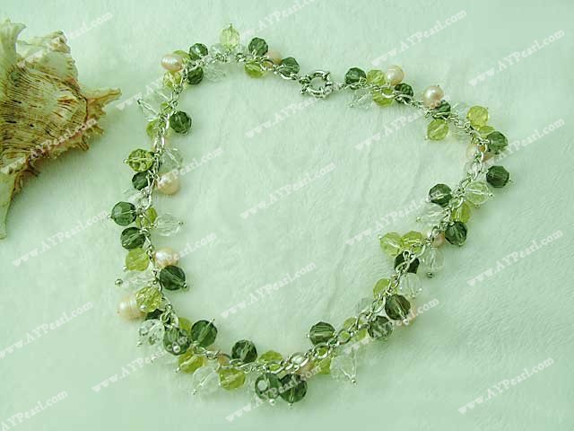 artificielles collier de perles de cristal