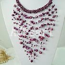 dyed pearl necklace