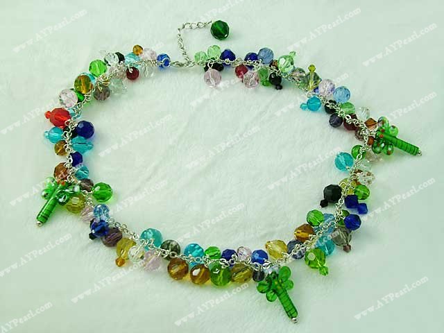 Wholesale Crystal Jewelry-manmade crystal necklace