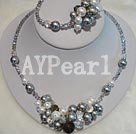 Wholesale Set Jewelry-seashell beads crystal set