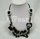 Wholesale black stone necklace