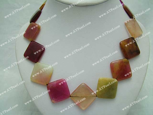 colorful stone necklace