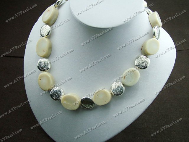 white coral necklace