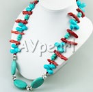 collier de turquoises de corail