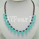 Wholesale Gemstone Jewelry-garnet fancy crystal necklace