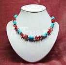 coral turquoise necklace