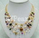 Wholesale pearl crystal necklace