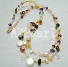 pearl crystal necklace