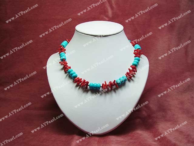 coral turquoise necklace