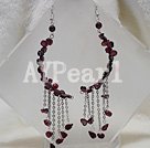 garnet earring