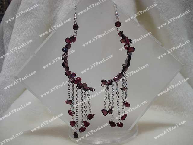 garnet earring