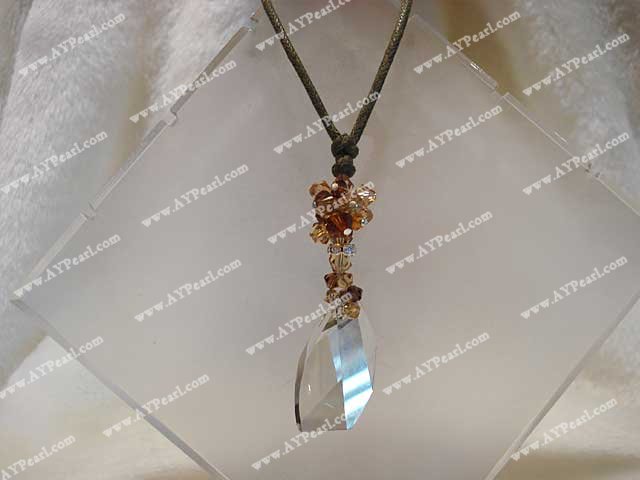 crystal pendant necklace